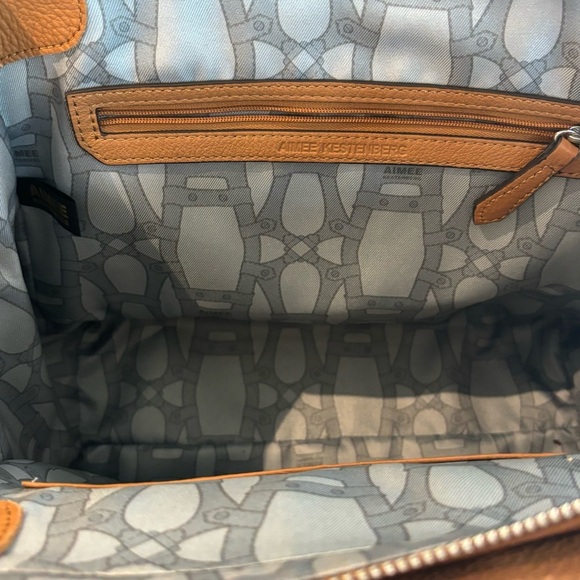 AIMEE KESTENBERG Leather Shoulder Handbag Purse Satchel Multiple Pockets Bag - Picture 10 of 16